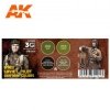AK Interactive AK11692 WWII SOVIET PILOT UNIFORM COLORS 4x17 ml
